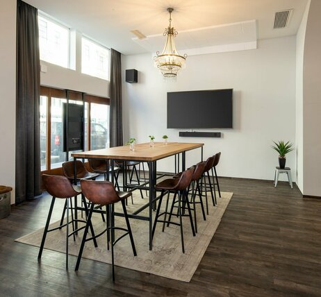 Eventlocation novum Lerchenfelder Straße - Lobby mit Besprechungssetting